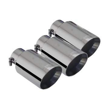 Honda Civic FK8 Type R Hatch Black Chrome Three Tip Kit
