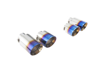 VW Audi Burnt Blue Stainless Steel Tips