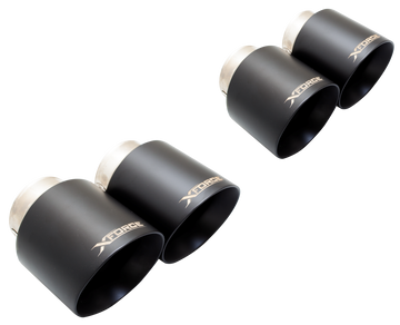 Ford S550 Mustang FL Quad Tip Kit In Matte Black