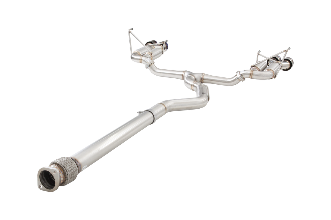 Subaru WRX Sedan VB Race Cat Back Exhaust System with Burnt Blue Tips