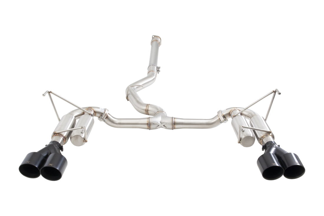 Subaru WRX Sedan VB Race Cat Back Exhaust System with Black Tips