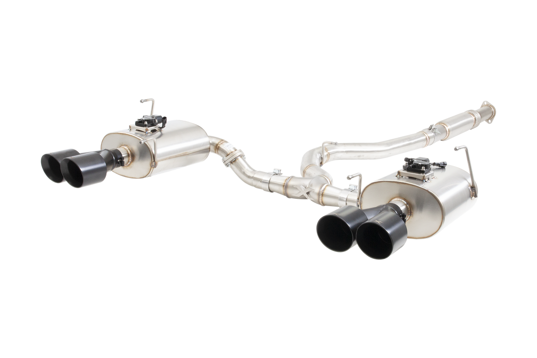 Subaru WRX / STI G3, VA Sedan WR Varex Valved Cat Back Exhaust with Black Tips