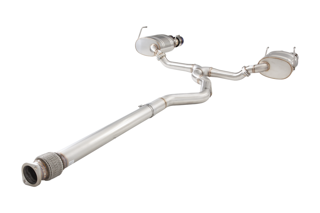 Subaru WRX Sedan VB Cat Back Exhaust System with Burnt Blue Tips