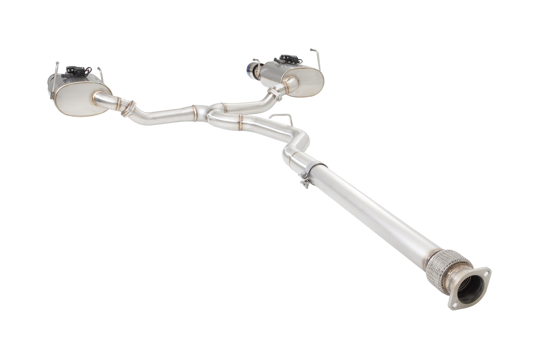 SUBARU WRX SEDAN VB Varex WR Valved Cat Back Exhaust System with Burnt Blue Tips