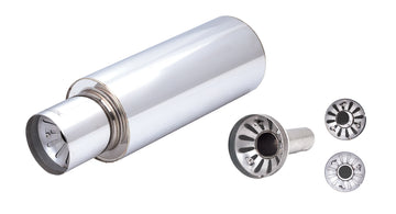 6Inch Round Cannon Muffler 3Inch Inlet