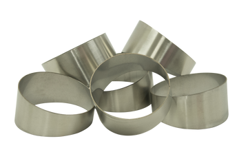 3.5inch Pie Cuts Brushed Stainless Steel 45' 1.5D