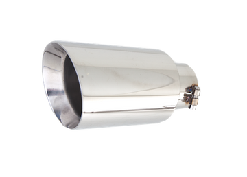 4 Inch Round Angle Cut Exhaust Tip with 3 Inch Inlet