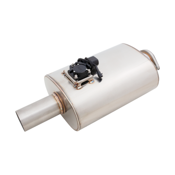 Universal Varex Valved Oval Muffler in 3Inch