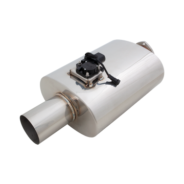 Varex Valved Oval Muffler in 4 Inch Inlet