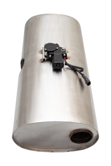 Varex Valved Muffler 3Inch Inlet dual 2.5Inch outlets