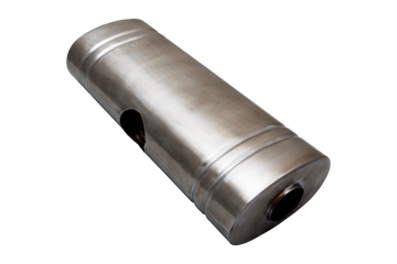 EAST WEST 2.25" Inlet muffler twin 2" outlet 304 Stainless Steel