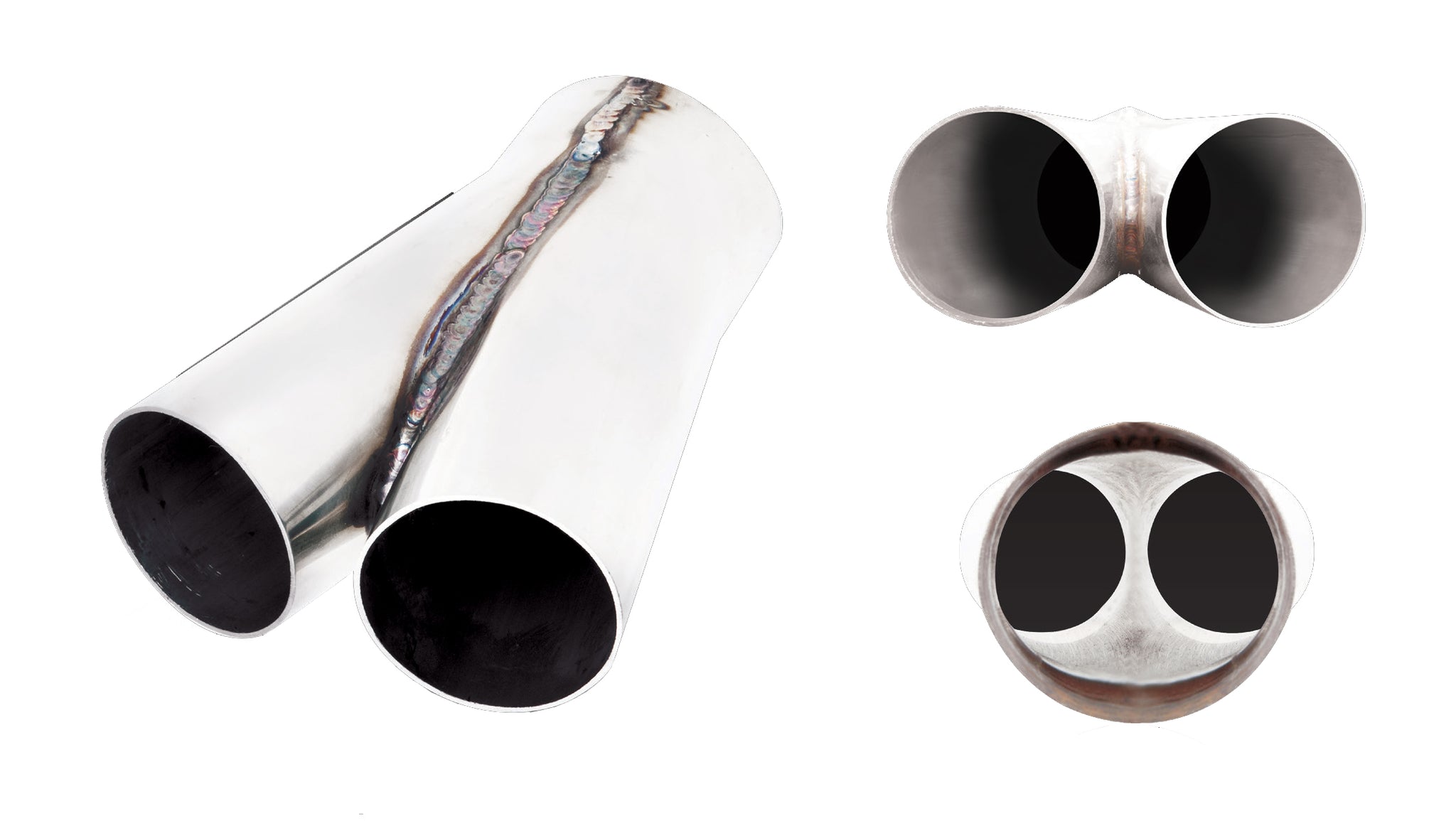 Merge Pipe Twin 2.5Inch to Single 3Inch