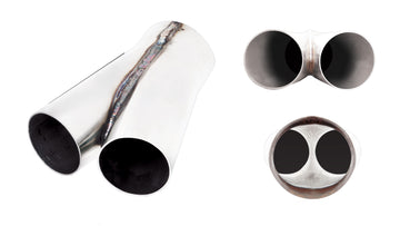 Merge Pipe Twin 2.5Inch to Single 3Inch