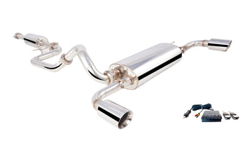 Mazda SP25 Hatchback Cat Back Exhaust System With Varex Valved Muffler