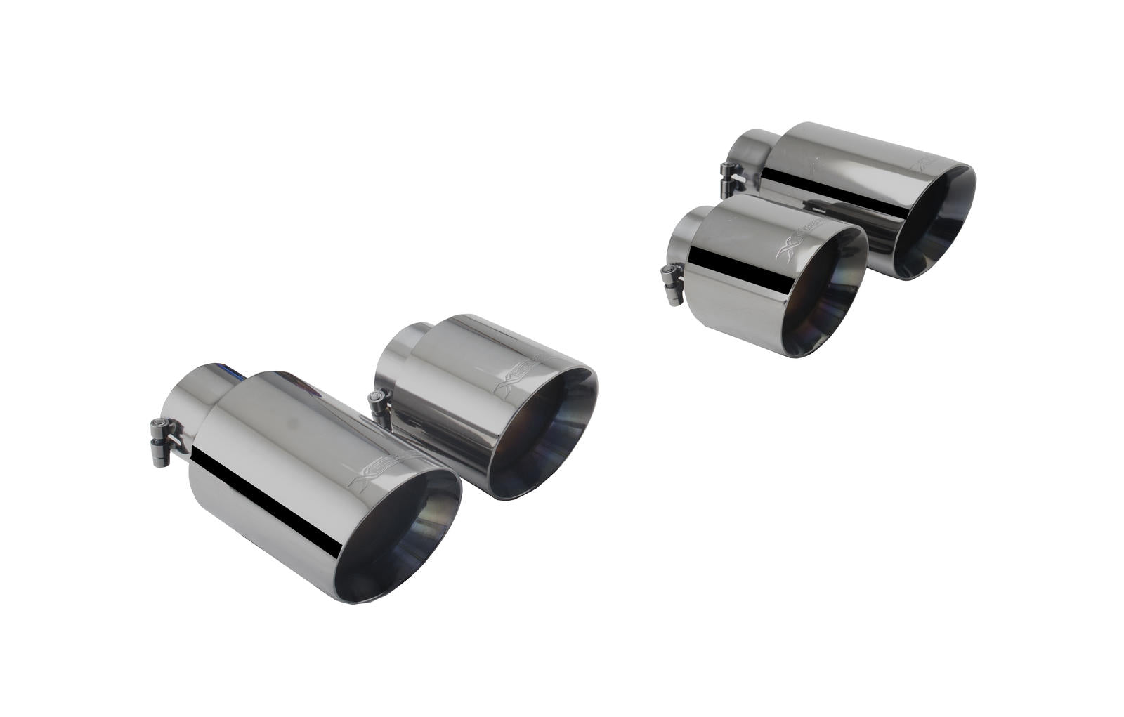 VW Audi Black Stainless Steel Tips