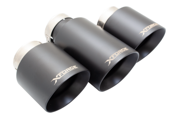 Honda Civic FK8 Type R Hatch Black Chrome Three Tip Kit