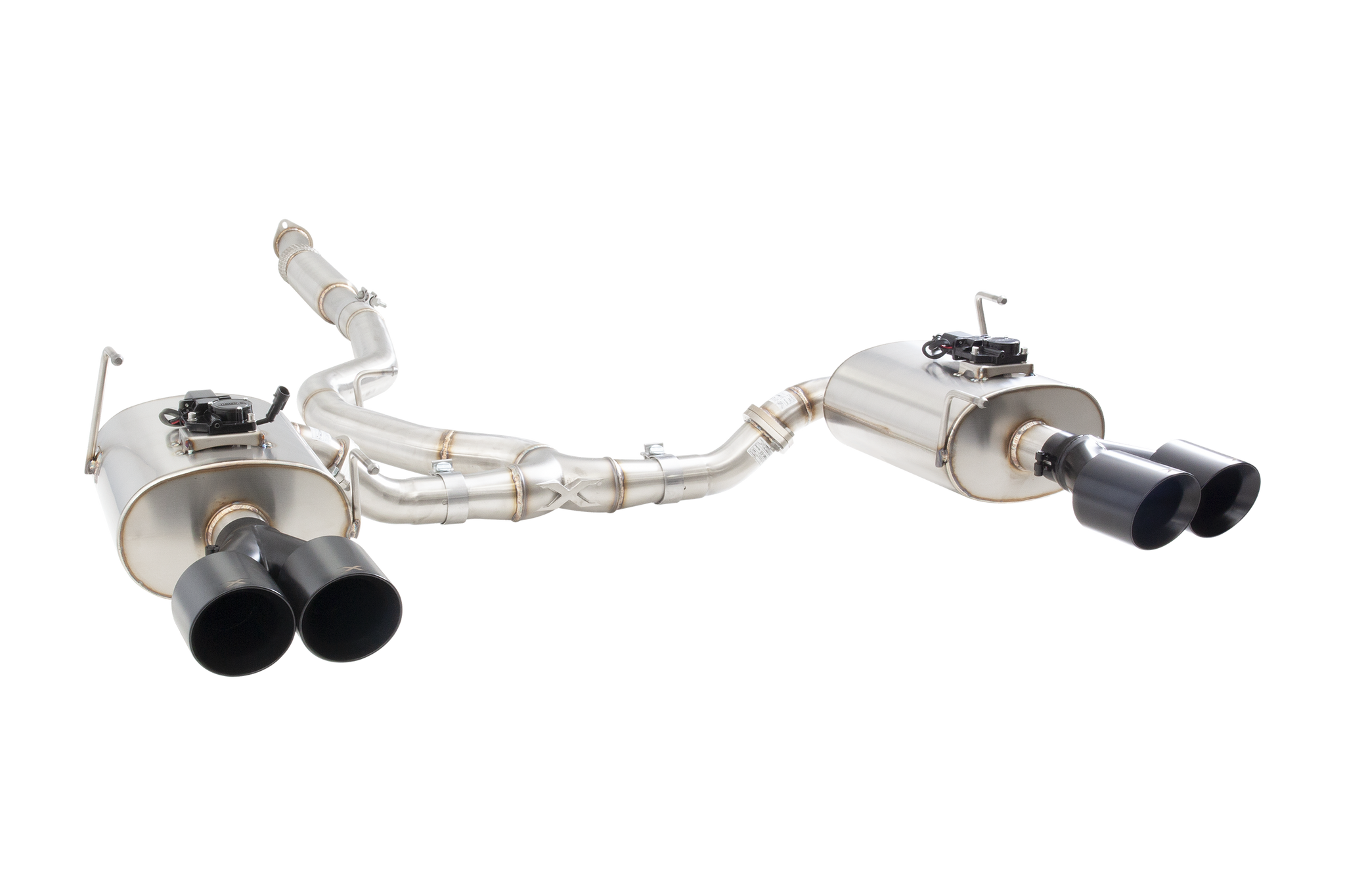 Subaru WRX / STI G3, VA Sedan WR Varex Valved Cat Back Exhaust with Black Tips