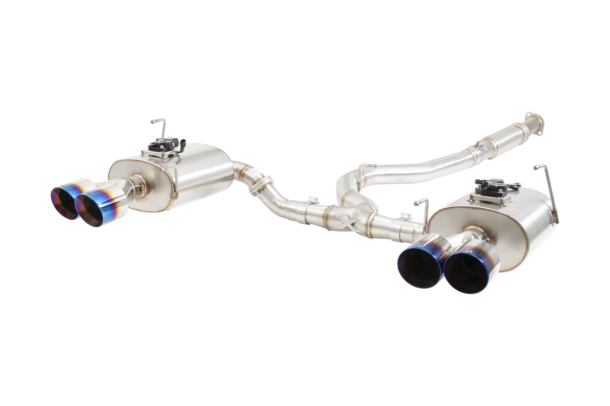 Subaru WRX / STI G3, VA Sedan WR Varex Valved Cat Back Exhaust with Burnt Blue Tips