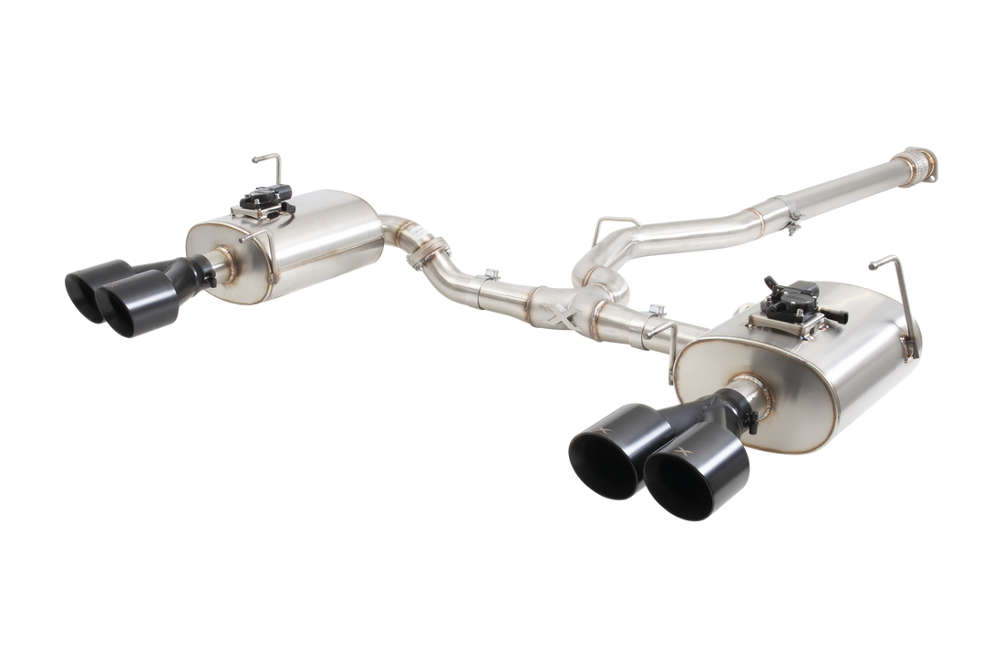 SUBARU WRX SEDAN VB Varex WR Valved Cat Back Exhaust System with Black Tips