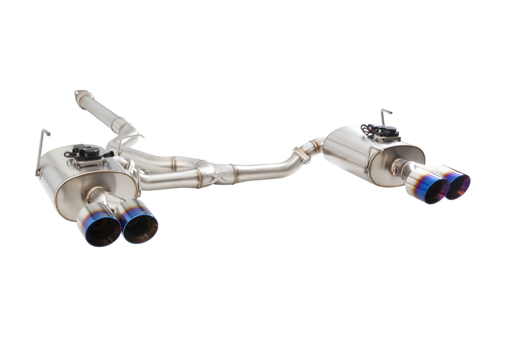 SUBARU WRX SEDAN VB Varex WR Valved Cat Back Exhaust System with Burnt Blue Tips