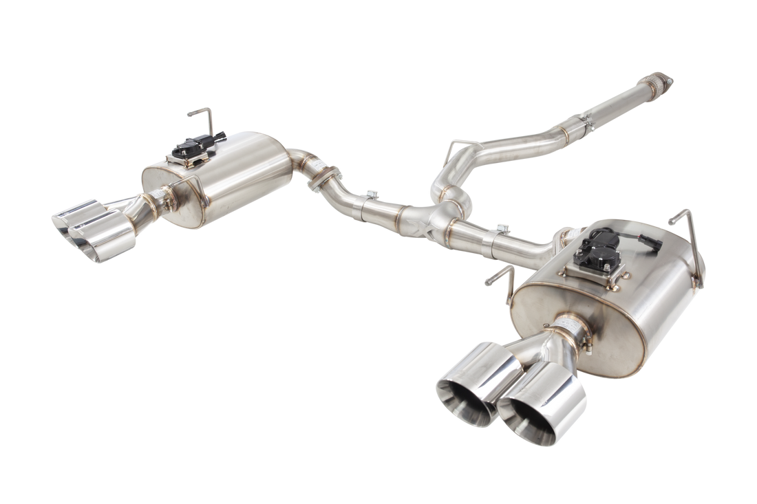 SUBARU WRX SEDAN VB Varex WR Valved Cat Back Exhaust System with Polished Tips