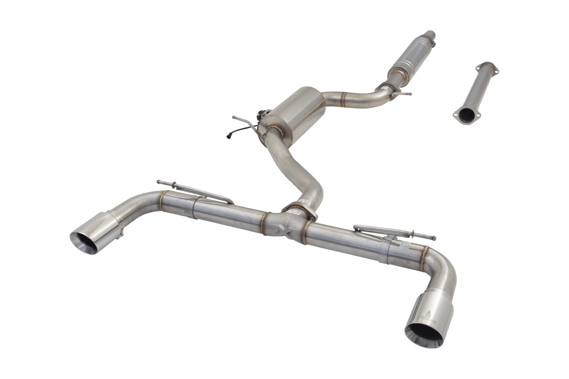 VW Golf GTI MK 7 To 8 Cat Back Exhaust System With Varex Valved Muffler