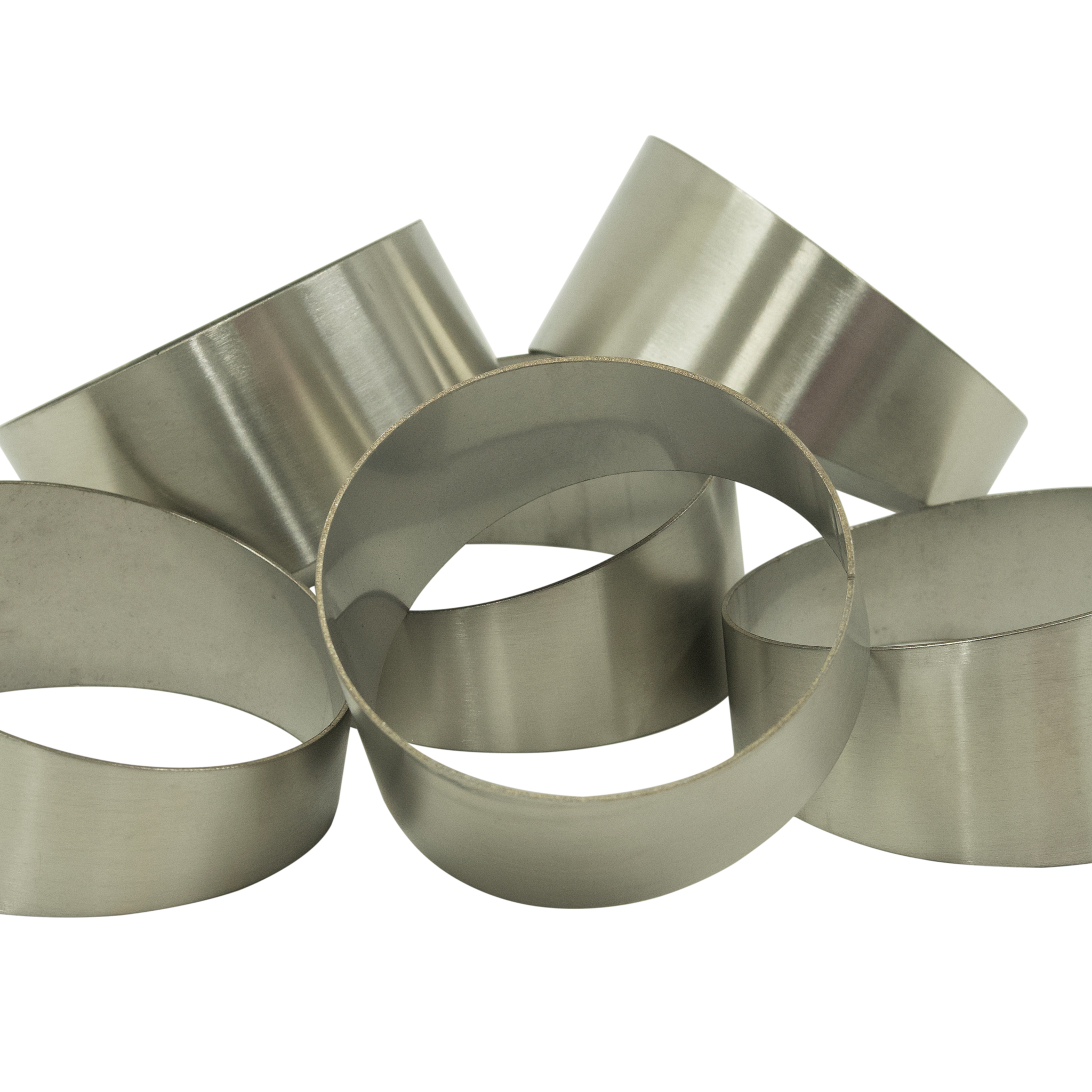 3.5inch Pie Cuts Brushed Stainless Steel 45' 1.5D