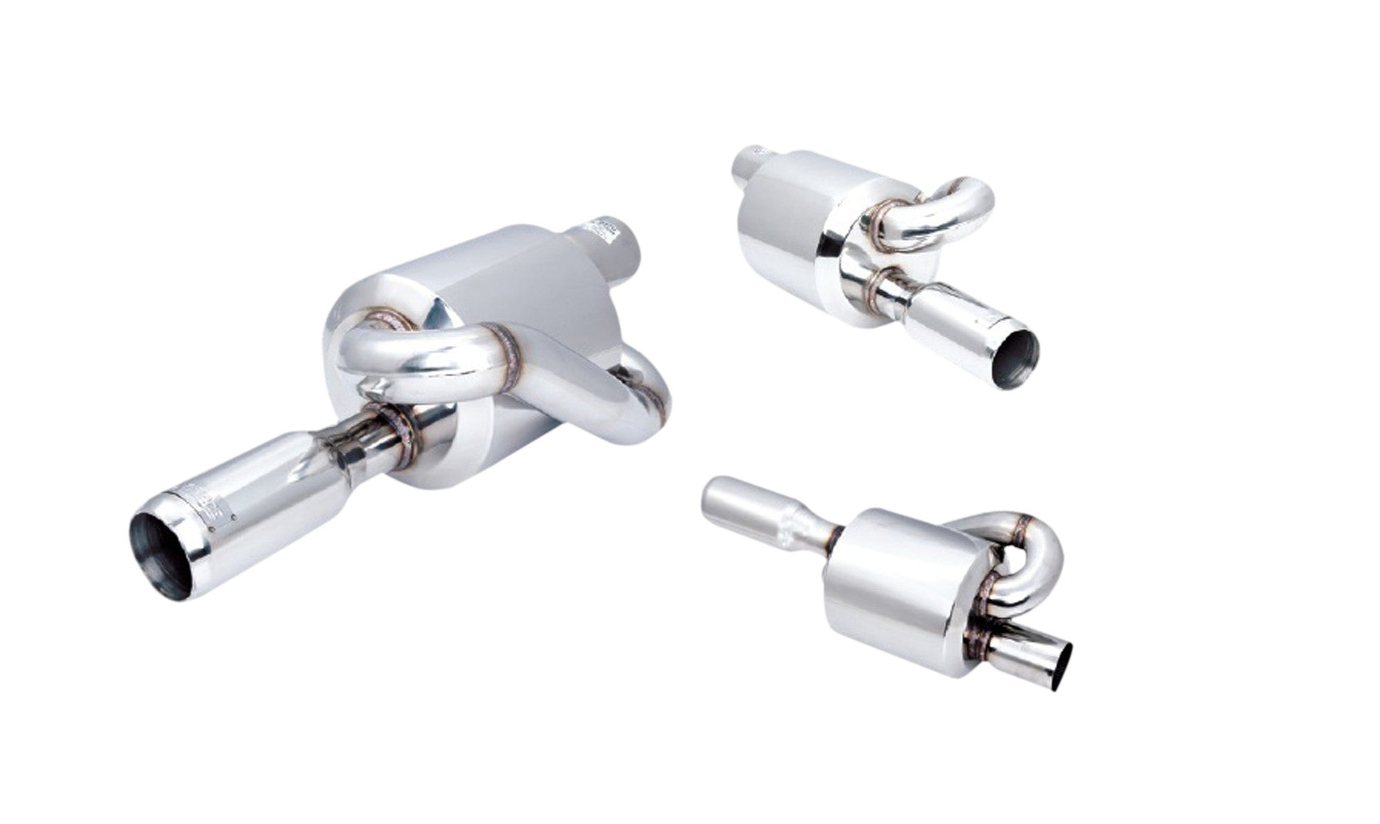 Twin Loop Round Muffler With 3.5" Tip