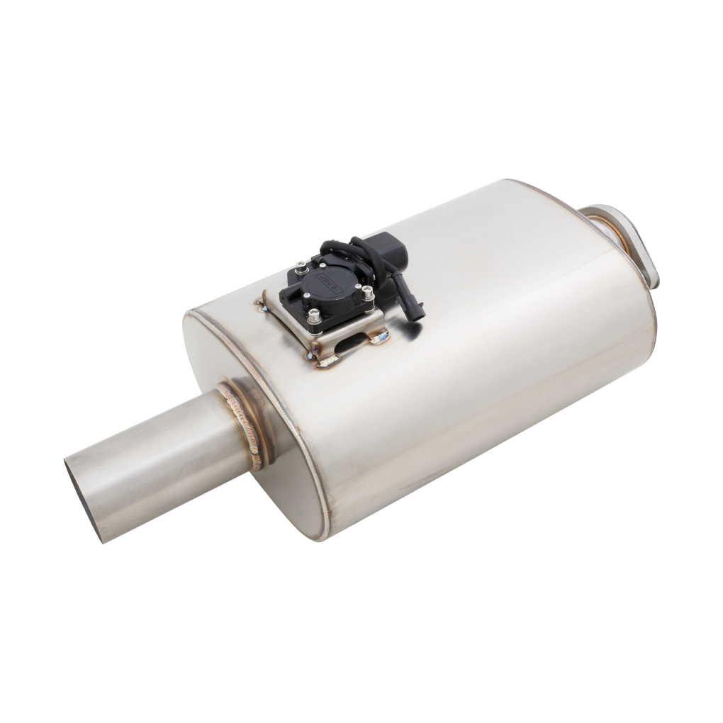 Universal Varex Valved Oval Muffler in 3Inch