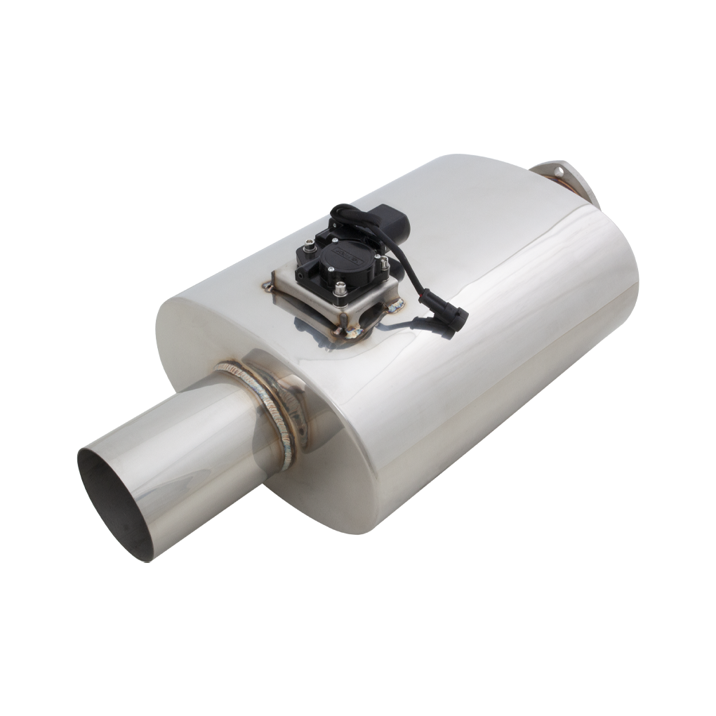 Varex Valved Oval Muffler in 4 Inch Inlet