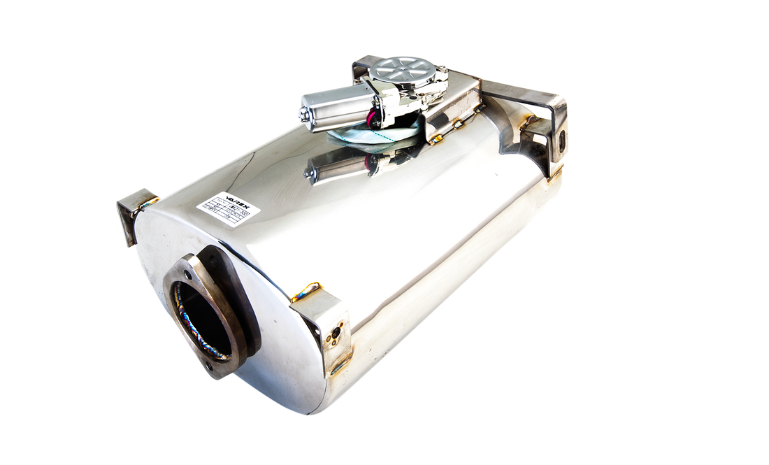 Universal Varex Oval Muffler in 3Inch with Bracket Mounts
