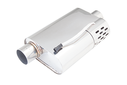 Varex Valved R Series Muffler 2.5 Inch Inlet Covered Motor