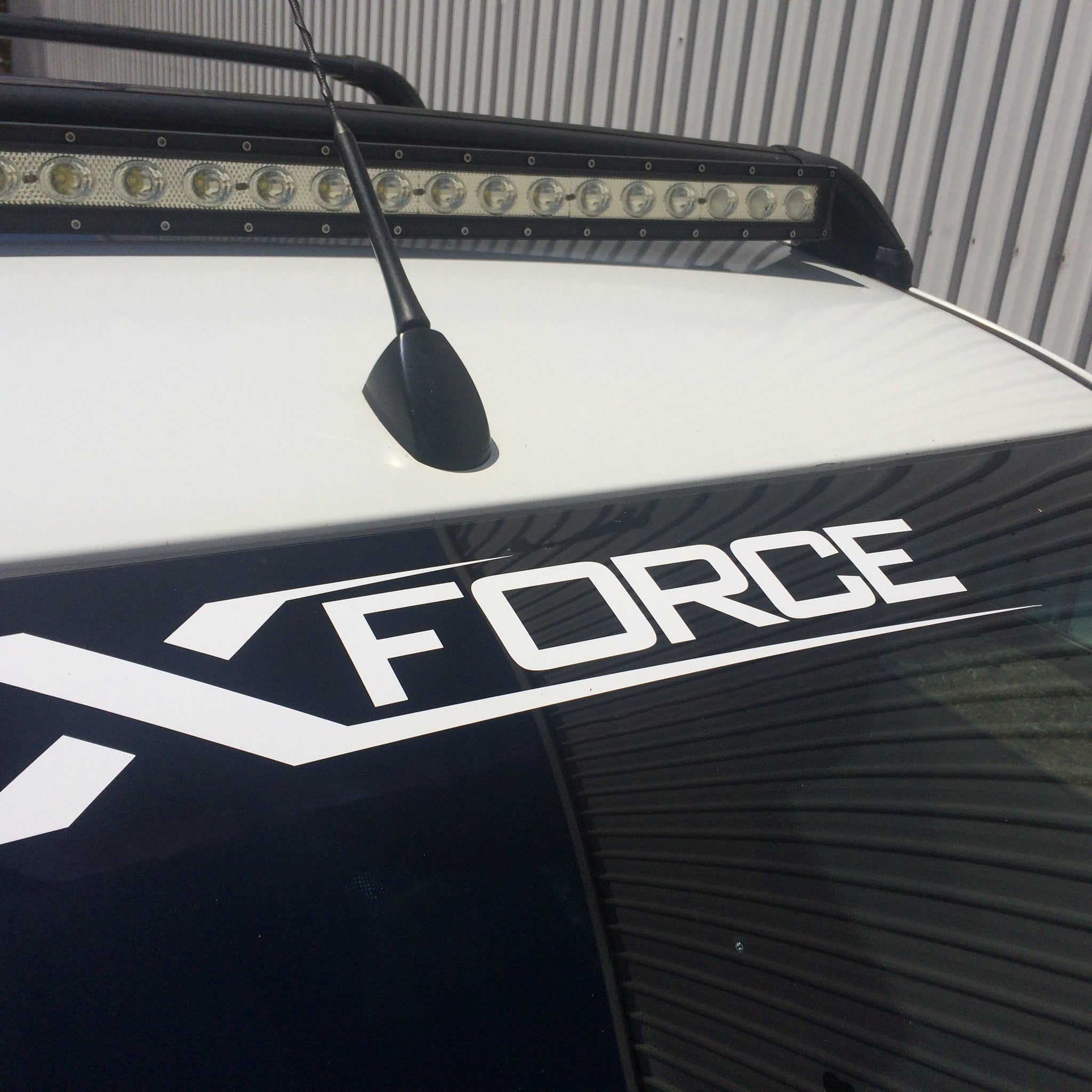 Xforce White Window Decal